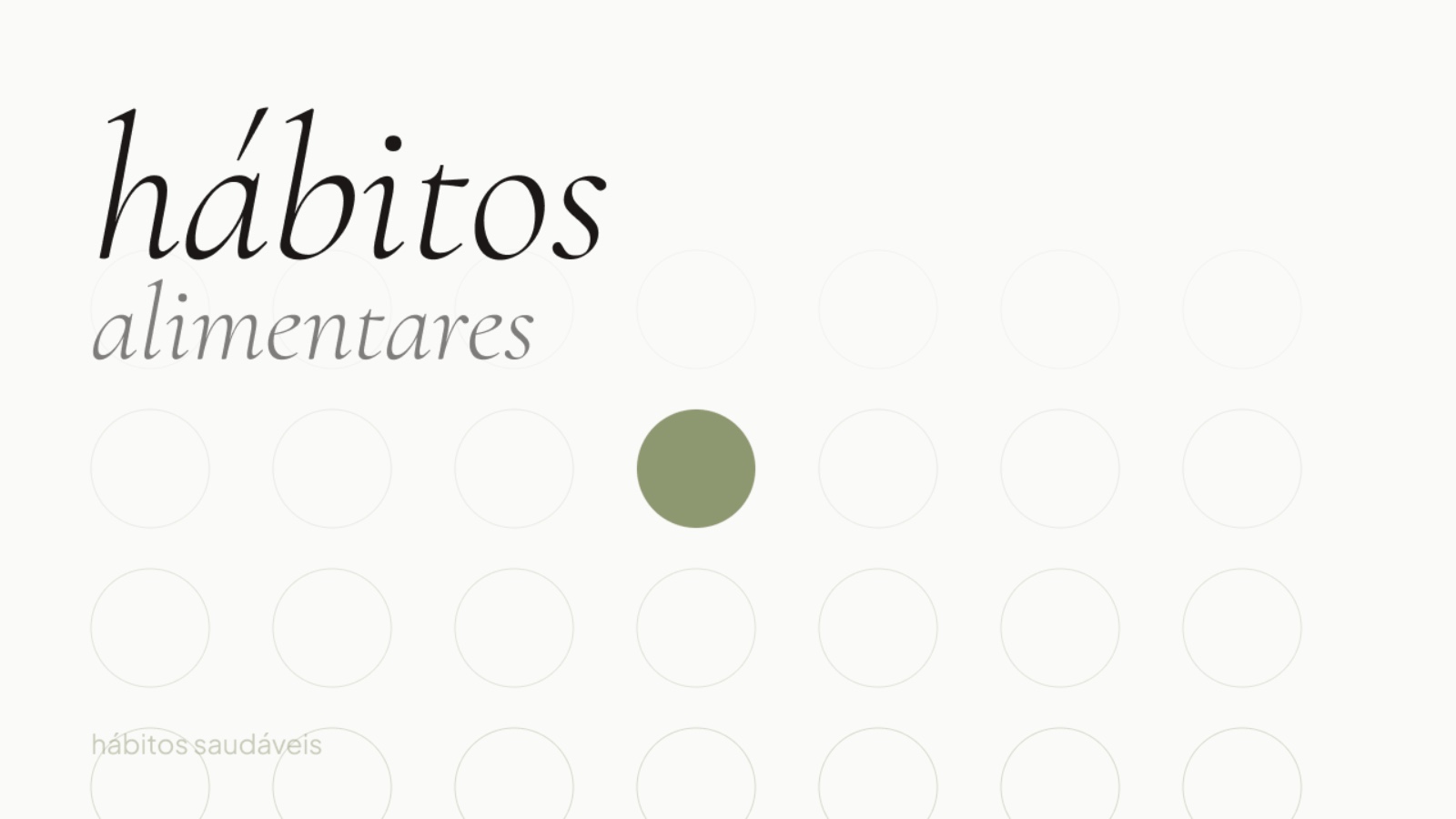 Hábitos Alimentares